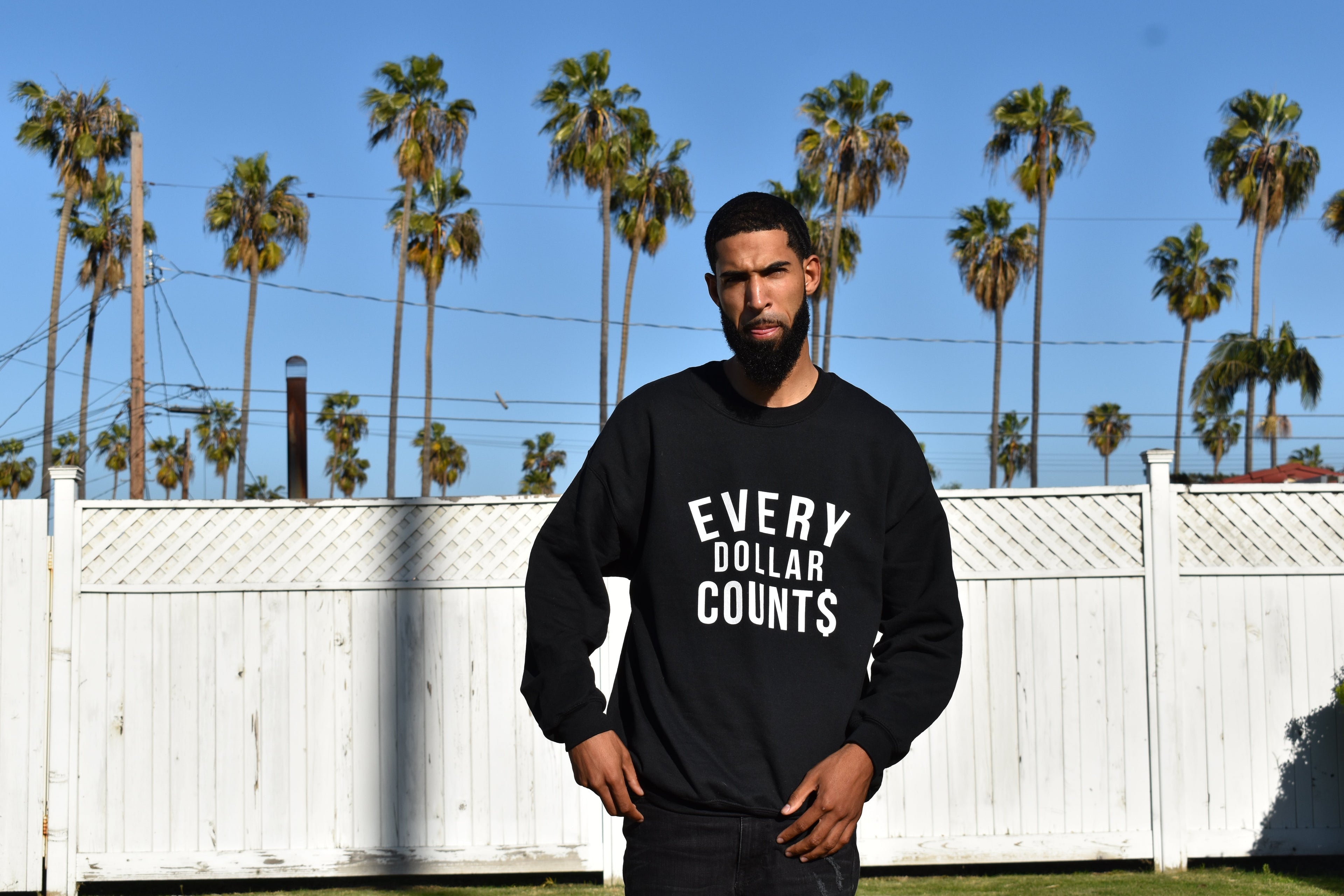 Crew Top Black Sweatshirt Wake Hustle Grind