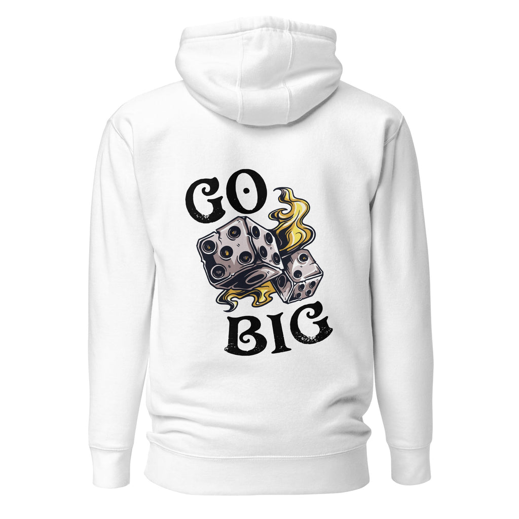 wake hustle grind hoodie white trust the process go big